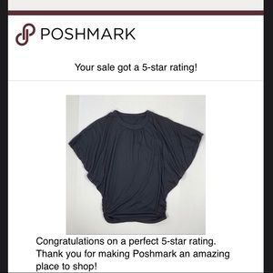 New ladies Wing sleeved black tunic top. Flowy top, batwing sleeve, minimalist.